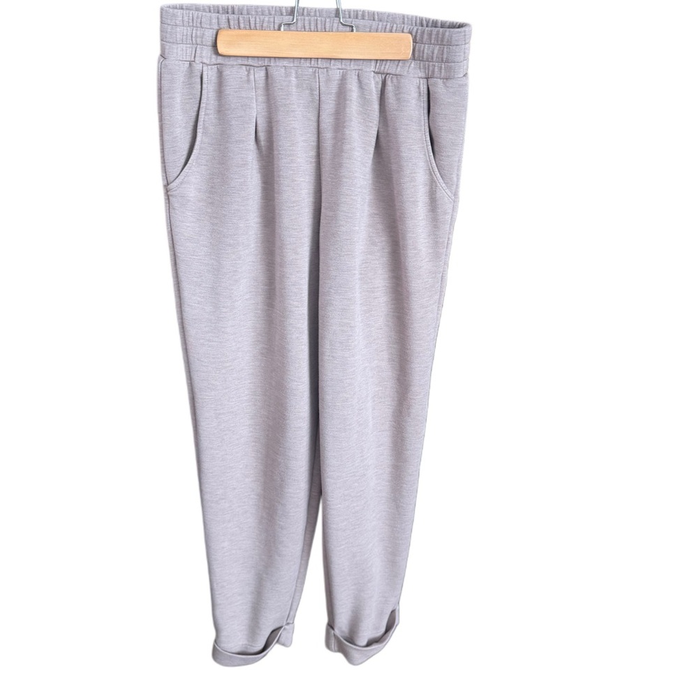 Varley Rolled Cuff DoubleSoft Jogger Pants in Taupe
